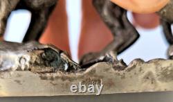 Antique Imperial Russian Silver 84 Dog Figurine