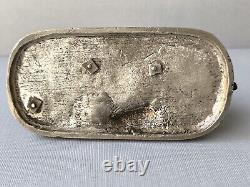 Antique Imperial Russian Silver 84 Dog Figurine