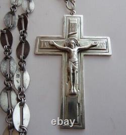 Antique Imperial Russian Silver 84 Orthodox Cross Crucifix Priest