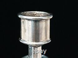 Antique Imperial Russian Silver 84 Pan Slavic Candlesticks Candle Stick Holder