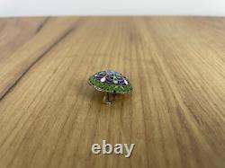 Antique Imperial Russian Silver Brooch 84 Sterling Silver Enameled Original +box Antique Imperial Russian Silver Brooch 84 Sterling Silver Enameled Original +box