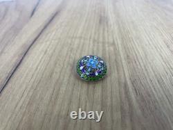 Antique Imperial Russian Silver Brooch 84 Sterling Silver Enameled Original +box Antique Imperial Russian Silver Brooch 84 Sterling Silver Enameled Original +box