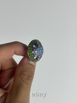 Antique Imperial Russian Silver Brooch 84 Sterling Silver Enameled Original +box Antique Imperial Russian Silver Brooch 84 Sterling Silver Enameled Original +box