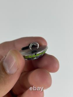 Antique Imperial Russian Silver Brooch 84 Sterling Silver Enameled Original +box Antique Imperial Russian Silver Brooch 84 Sterling Silver Enameled Original +box