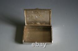 Antique Imperial Russian Silver Cigarette Case With Applied Gold Masonic Symbols