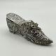 Antique Imperial Russian Silver Filigree Novelty Shoe Vesta Case