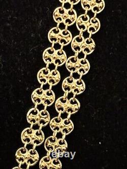 Antique Imperial Russian Silver Gilt 68 Long Chain Original Ends c1750 WJ253