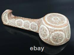 Antique Imperial Russian Silver Inlay Kovsh Vessel Bowl Ladle Spoon TALASHKINO