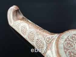 Antique Imperial Russian Silver Inlay Kovsh Vessel Bowl Ladle Spoon TALASHKINO