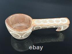 Antique Imperial Russian Silver Inlay Kovsh Vessel Bowl Ladle Spoon TALASHKINO