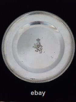 Antique Imperial Russian Silver Romanov Royal Crown Cipher Royalty Coat of Arms