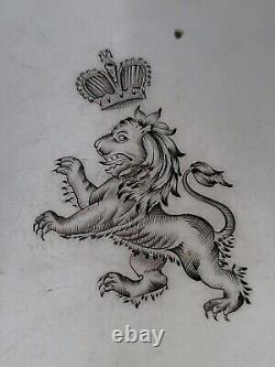 Antique Imperial Russian Silver Romanov Royal Crown Cipher Royalty Coat of Arms