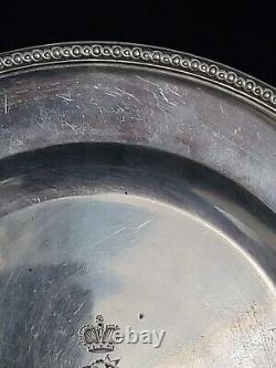 Antique Imperial Russian Silver Romanov Royal Crown Cipher Royalty Coat of Arms