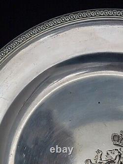 Antique Imperial Russian Silver Romanov Royal Crown Cipher Royalty Coat of Arms