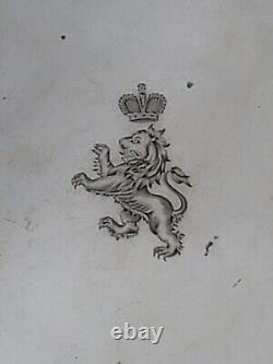 Antique Imperial Russian Silver Romanov Royal Crown Cipher Royalty Coat of Arms