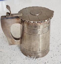 Antique Imperial Russian Silver Tankard Mug Beaker KOVSH Tsarist Russia Empire