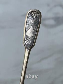 Antique Imperial Russian Spoon Tea Sterling Silver 84, 1875