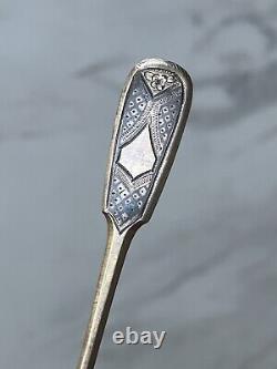 Antique Imperial Russian Spoon Tea Sterling Silver 84, 1875