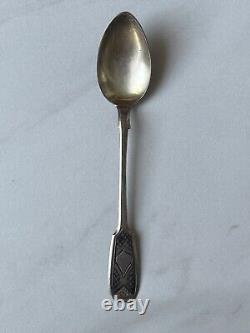 Antique Imperial Russian Spoon Tea Sterling Silver 84, 1875