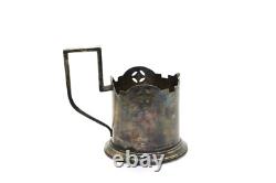 Antique Imperial Russian Sterling Silver 84 Glass Tea Cup Holder 116.6gr