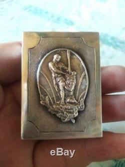 Antique Imperial Russian Sterling Silver 84 Matchstick Case Anna Samson Monument