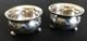Antique Imperial Russian Sterling Silver 84 Salt Cellars Hallmarked 19th Century