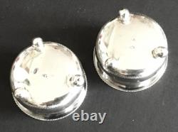 Antique Imperial Russian Sterling Silver 84 Salt Cellars Hallmarked 19th Century