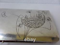 Antique Imperial Russian Sterling Silver 84 Wallet Handbag Clutch Bag 368 gr