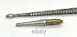 Antique Imperial Russian Sterling Silver Enamel Pen12g 6.1/4