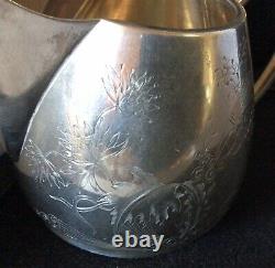 Antique Imperial Russian Sterling Silver Tea POT AND JUG
