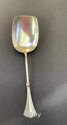 Antique Imperial Russian Sugar Spoon Sterling Silver 84 Engraved Collectables