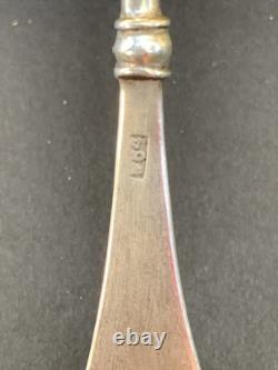 Antique Imperial Russian Sugar Spoon Sterling Silver 84 Engraved Collectables