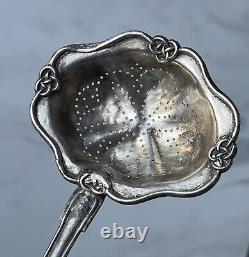 Antique Imperial Russian Tea Strainer Sterling Silver 84. With the initials 1842