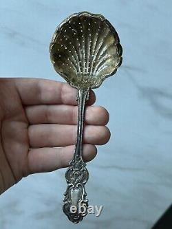 Antique Imperial Russian Tea Strainer Sterling Silver 84. With the initials 1858