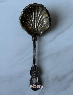 Antique Imperial Russian Tea Strainer Sterling Silver 84. With the initials 1858