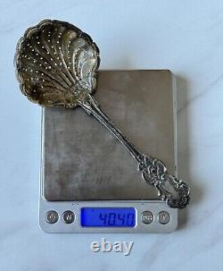Antique Imperial Russian Tea Strainer Sterling Silver 84. With the initials 1858