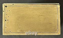 Antique Imperial Russian Trompe L'oeil Brass Gracia Cigar Box (A. N. Shaposhnikov)