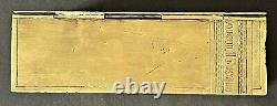 Antique Imperial Russian Trompe L'oeil Brass Gracia Cigar Box (A. N. Shaposhnikov)