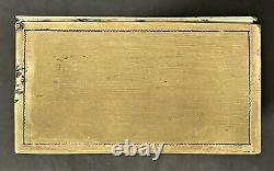 Antique Imperial Russian Trompe L'oeil Brass Gracia Cigar Box (A. N. Shaposhnikov)