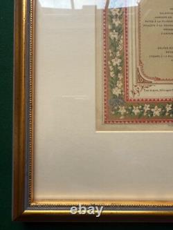 Antique Imperial Russian Tsar Alexander Romanov Grand Duchess Maria Wedding Menu