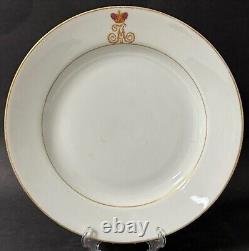 Antique Imperial Russian Tsar Alexander ll Farm Palace Service Porcelain Plate