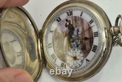 Antique Imperial Russian award silver, Niello&Gold hunter case pocket watch