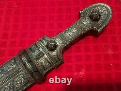 Antique Imperial Russian caucasian silver kindjal kinjal cossack dagger