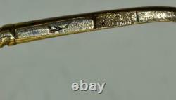 Antique Imperial Russian gild silver hand engraved spoon 1879. Romanov crest. RARE