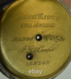 Antique Imperial Russian officer's award silver pocket watch by T. F. Cooper c1850