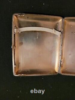 Antique Imperial Russian silver gold cigarette case