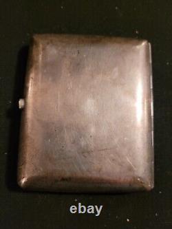 Antique Imperial Russian silver gold cigarette case