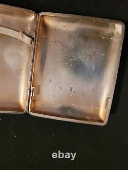 Antique Imperial Russian silver gold cigarette case