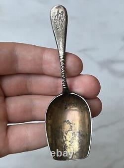 Antique Imperial Russian spoon for sugar Sterling Silver 84