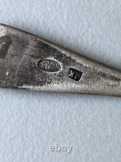 Antique Imperial Russian spoon for sugar Sterling Silver 84